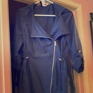 H and M blue hooded dress